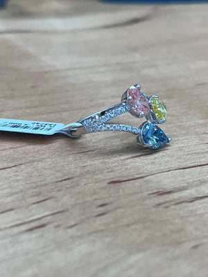 *Premade* 2.92 cttw Mix Fancy Color with Lab Diamond Engagement Ring