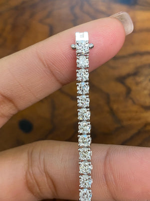 6.48 CT Lab 7 inches Tennis Bracelet