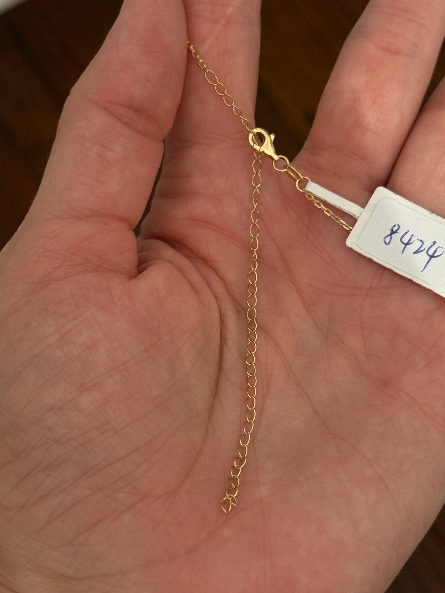 Yellow gold heart shaped lab diamond necklace. Center stone is 3.05cts and measures 8.7x9.6mm. Chain is 16” with 4” of adjustment to make as long as 20”.