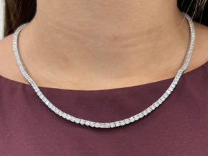 13.51CT LAB TENNIS NECKLACE