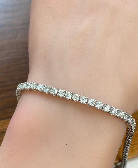 6.40 CT LAB 7.5 INCHES TENNIS BRACELET