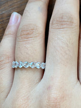 2.2 CT NATURAL ROSE CUT DIAMOND ETERNITY BAND