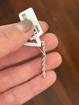 IGI certified white gold 2.58ct lab diamond cross pendant