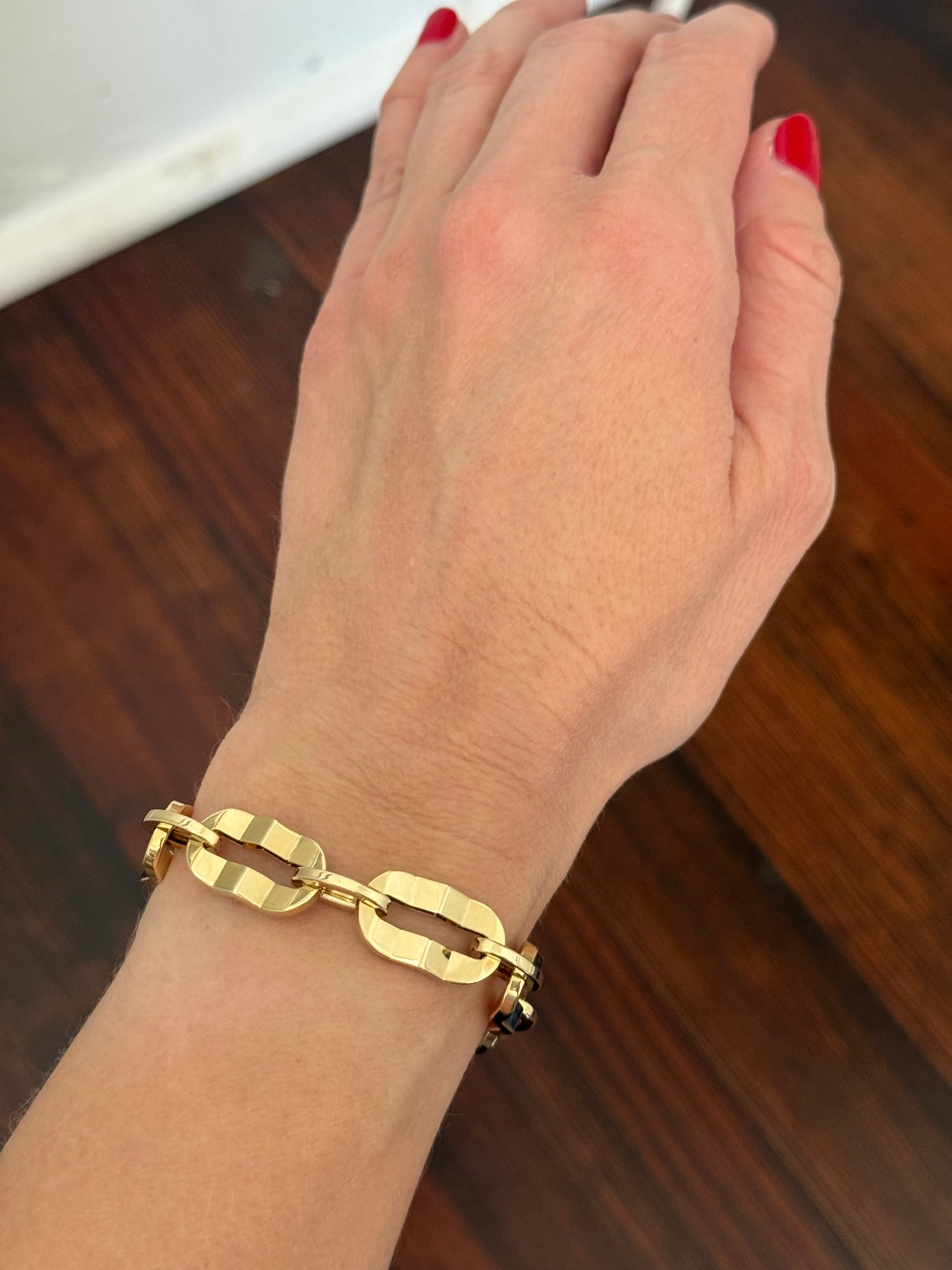 13.4g yellow gold chain bracelet