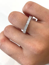 Lab 2.58ct Princess cut Eternity Band