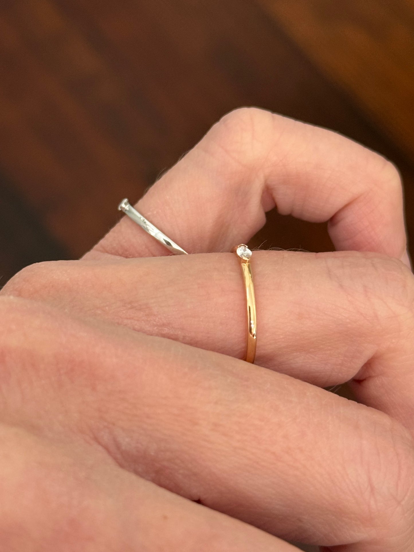 Marquise natural diamond bands available in white and rose gold