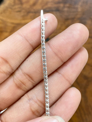 2.22 CT Lab 7 Inches Tennis Bracelet