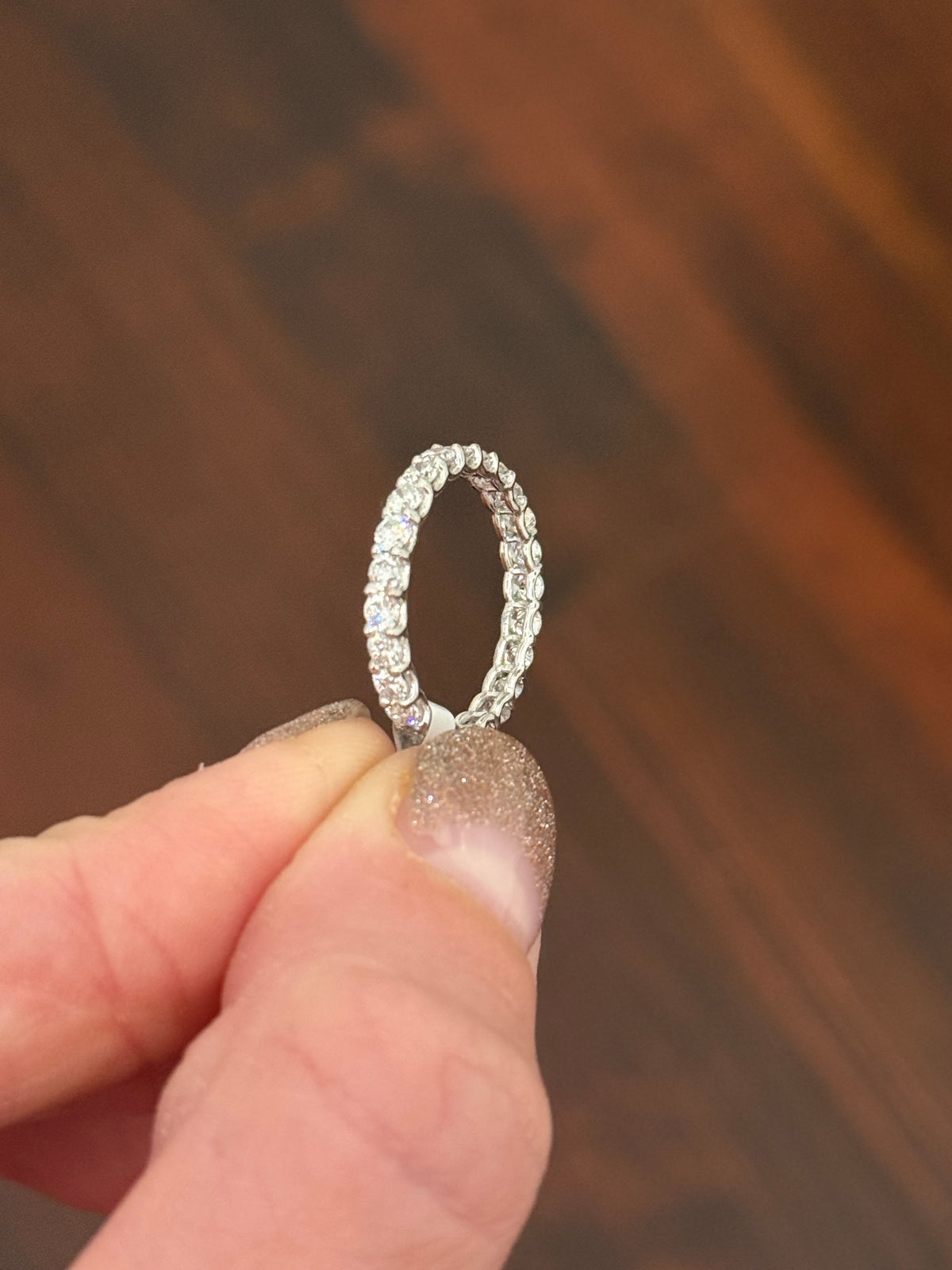 White gold 1.49ct lab diamond eternity band