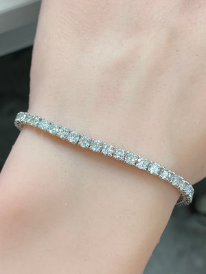 6.09 CT LAB 6.75 inches TENNIS BRACELET