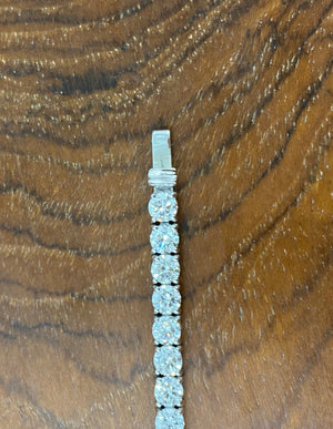 5.71 CT LAB TENNIS 6.4inch BRACELET