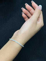 2.00CT Lab-Grown Diamond Sterling Silver 7 inches Tennis Bracelet