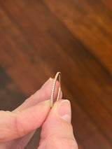 Size 10.5 rose gold natural diamond band