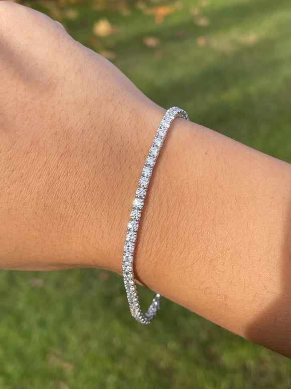 18K Lab4.75ct EF VVS/VS 6.6inches Tennies Bracelet