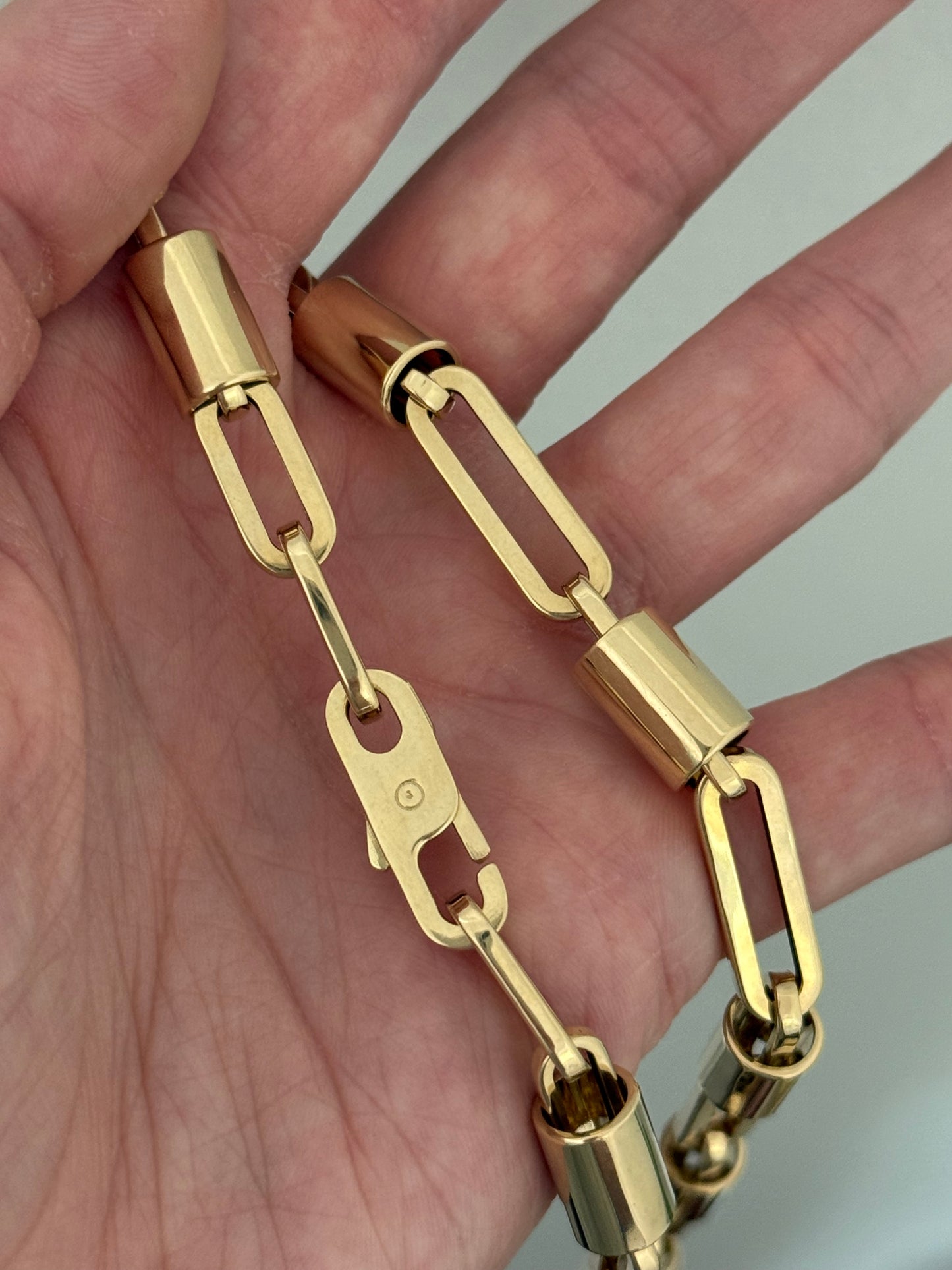 25.9g yellow gold chain necklace