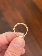 IGI certified 1.33ct pear shaped lab diamond band