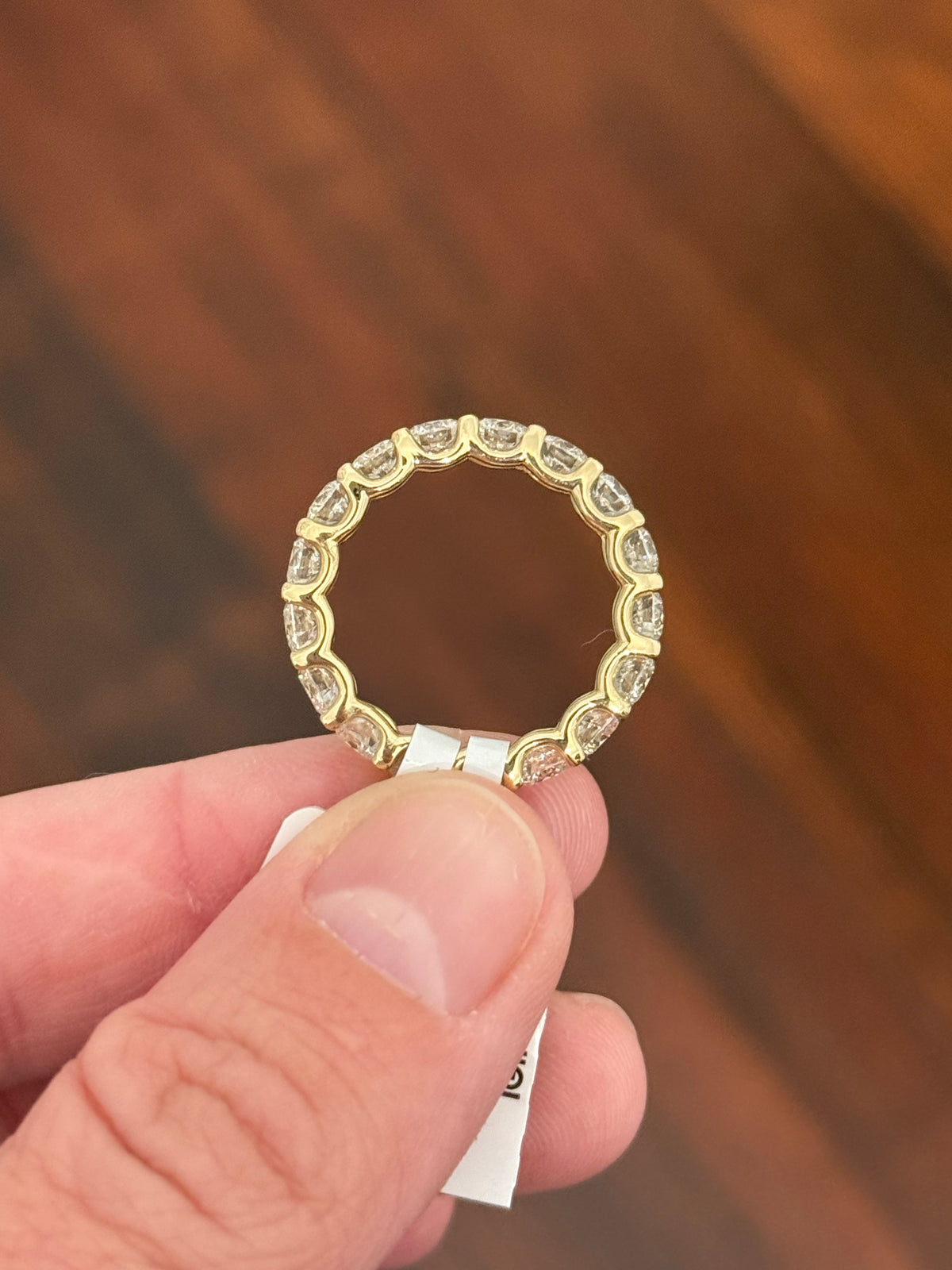 IGI certified 4.3ct lab diamond eternity band