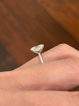 IGI certified oval lab diamond ring. Center stone is 2.31cts