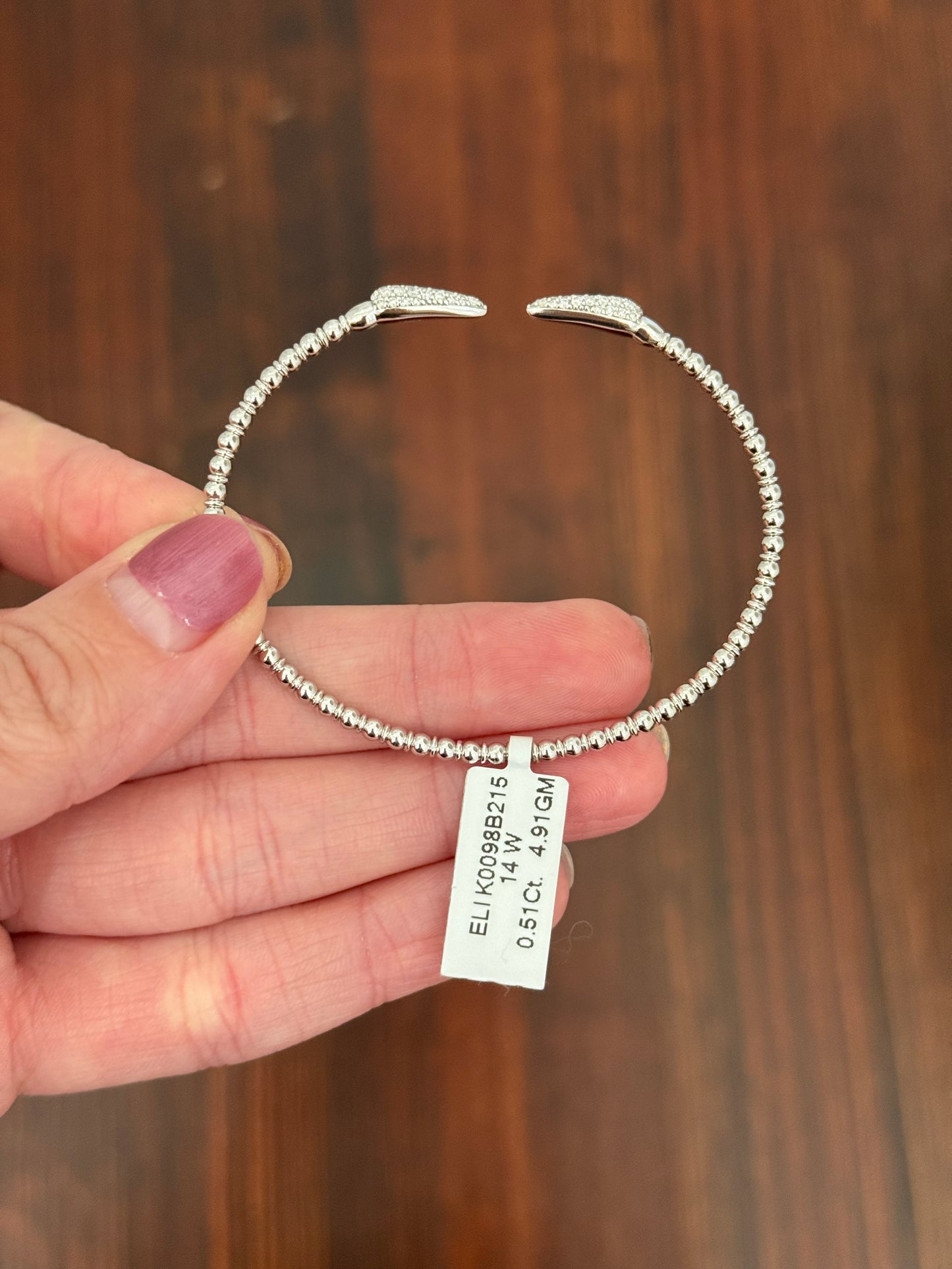 Natural diamond flex bracelets