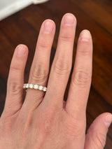 Yellow gold 2.25ct lab diamond band