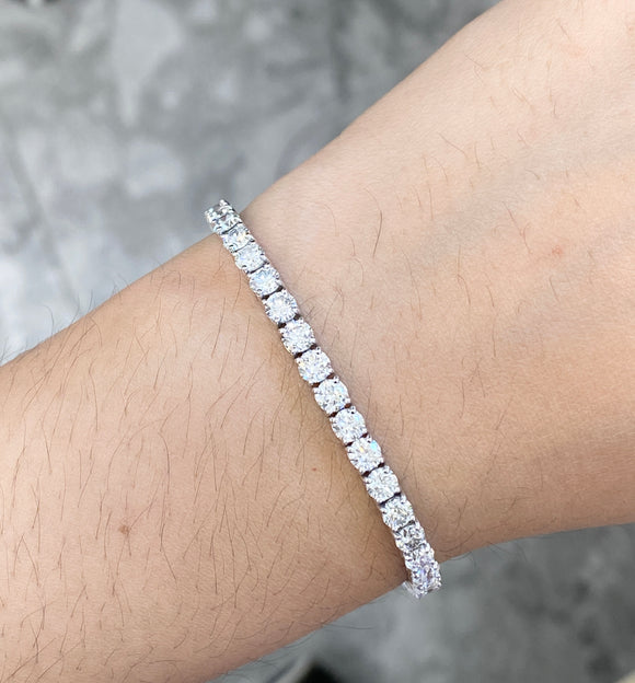 9.38 CT Lab 7 Inches Tennis Bracelet