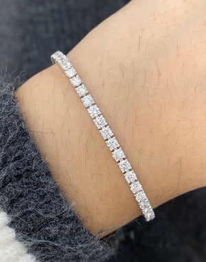 4.14 CT Lab 6 inches Tennis Bracelet