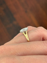 IGI certified oval lab diamond ring. Center stone is 1.99cts