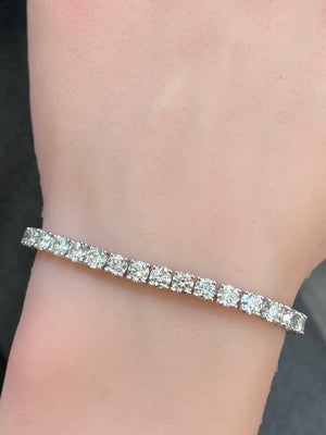 9.58 CT LAB 7 INCHES TENNIS BRACELET