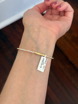 Yellow gold 1.7ct natural diamond flex bracelet