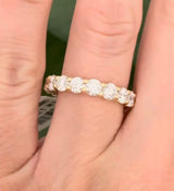 IGI certified 4.3ct lab diamond eternity band