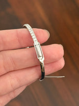 White gold 2.06ct lab diamond bracelet
