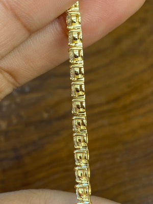 5.60 CT LAB 6.75 INCHES TENNIS BRACELET