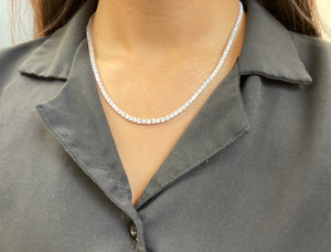 15.49 CT LAB 18 INCHES TENNIS NECKLACE