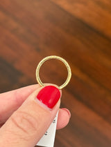 Yellow gold 0.5ct lab diamond band