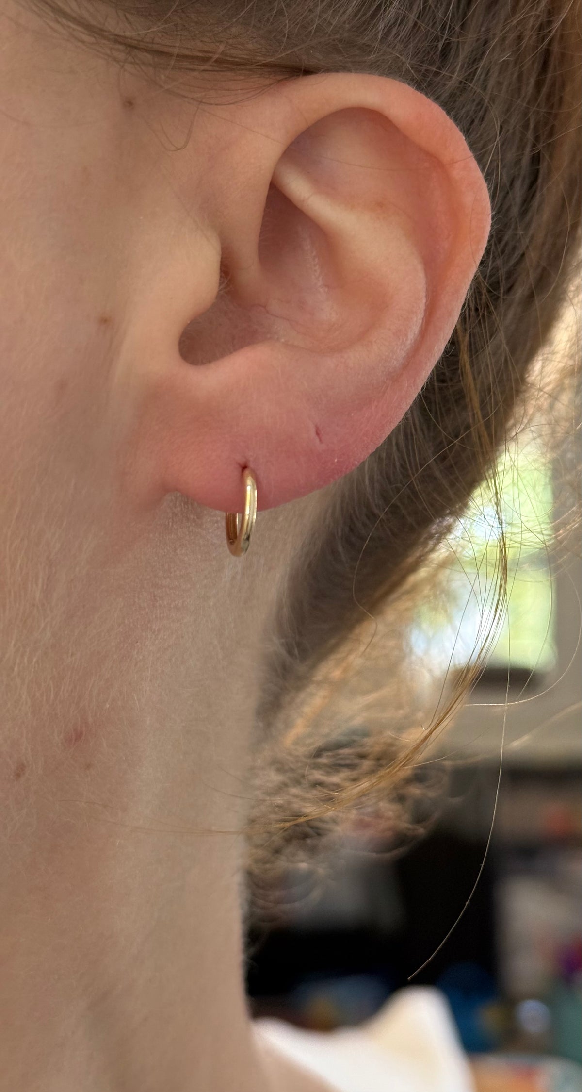 IGI certified dangling bezel set 2.68ct oval and round lab diamond and 10.2mm hoop earrings