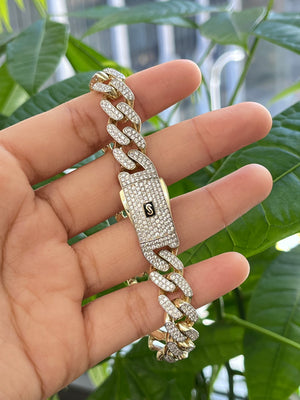 4.882 cttw 8 inches 14k Gold Cuban Link Bracelet