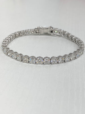 15.21 CT LAB TENNIS BRACELET