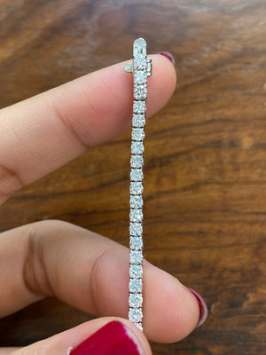 3.90 CT LAB 7 INCHES TENNIS BRACELET