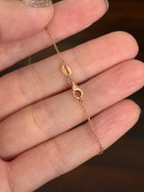 Rose gold natural diamond necklace