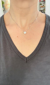 White gold diamond necklace