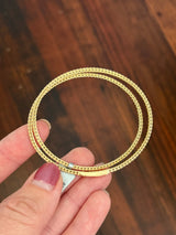 Wrap around lab diamond flex bracelets available in white and yellow gold