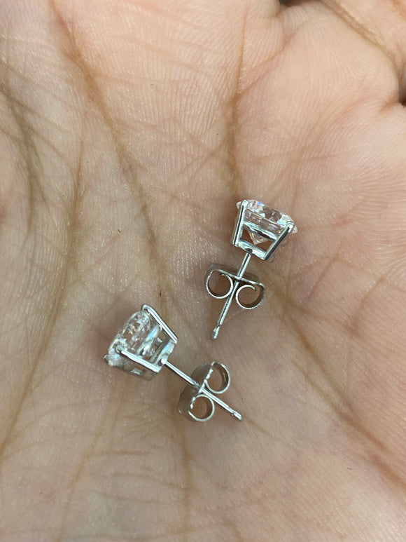 14k 2cttw Lab Grown Diamond Round Studs
