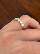 Yellow gold 2.25ct lab diamond band