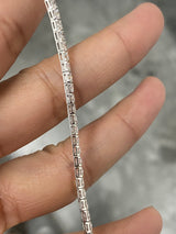 5 ct Low setting Lab 7 inches Tennis bracelet