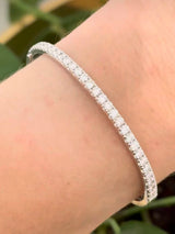 White gold 2.06ct lab diamond bracelet