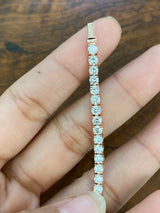 6.22 CT Lab 6.75 Inches Rose Tennis Bracelet