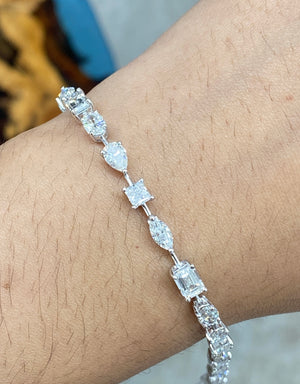 7.61 CT LAB TENNIS BRACELET