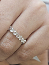 2.171 ct Natural Rose Cut Diamond Eternity Band
