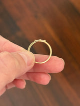 Yellow gold tapered baguette natural diamond band