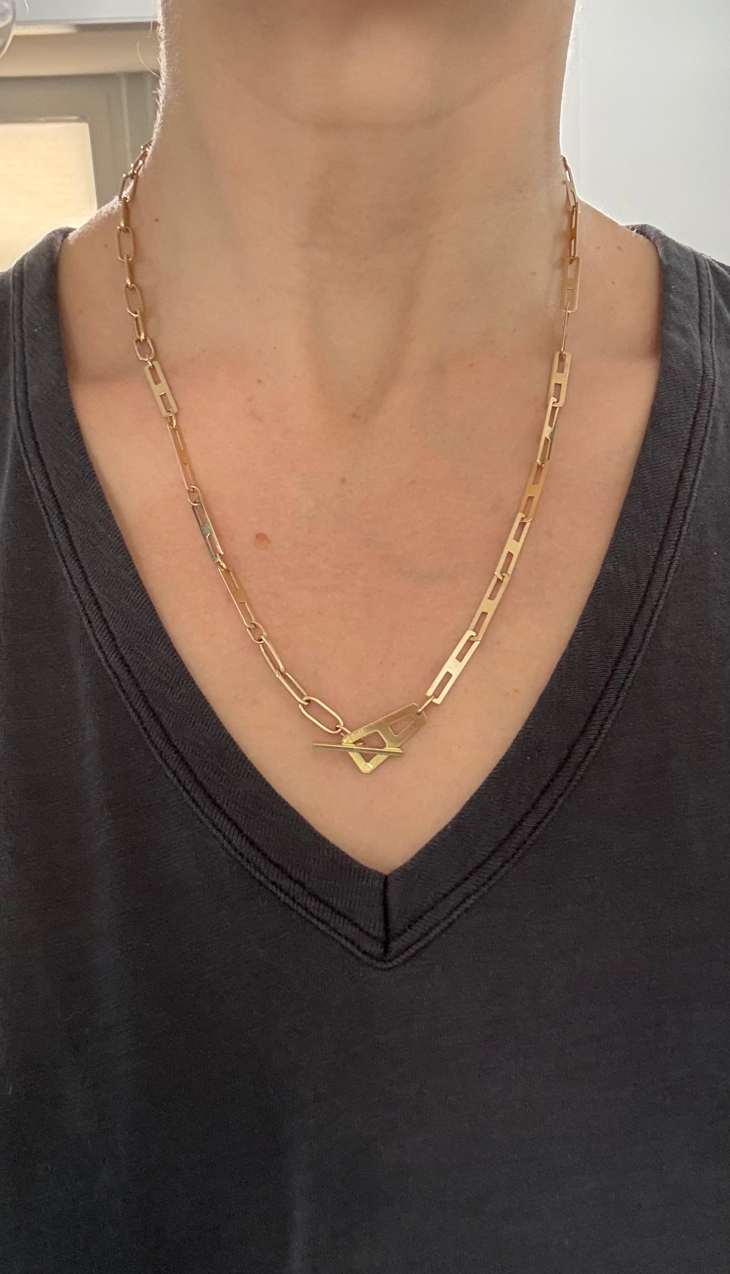10.9g yellow gold chain necklace