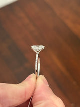 IGI certified oval lab diamond ring. Center stone is 2.31cts